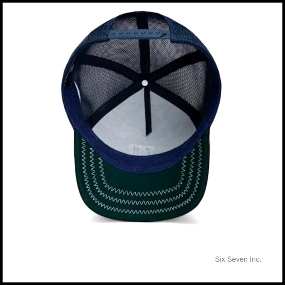 Retro Trucker Hat Snapback High Profile Fit Custom Patch Y2K Style